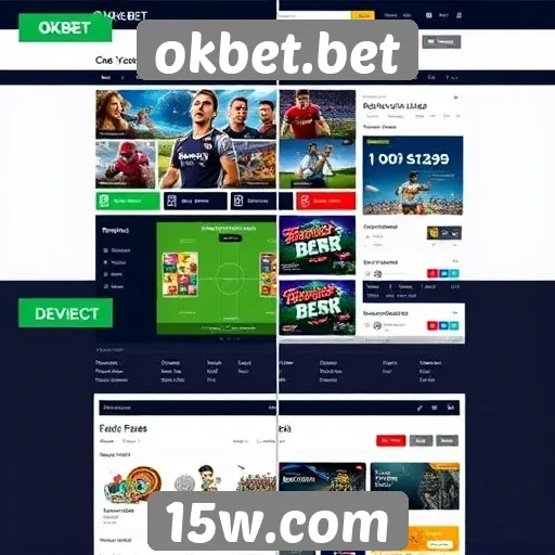 Evolução do design do site okbet.bet